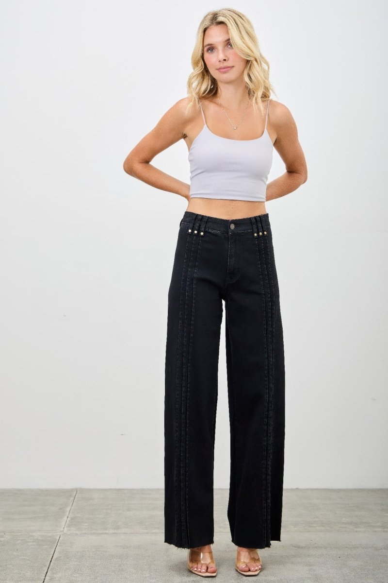 Stretch Denim Jeans – High Waist Straight - Leg Fit - Saige Denim Women&
