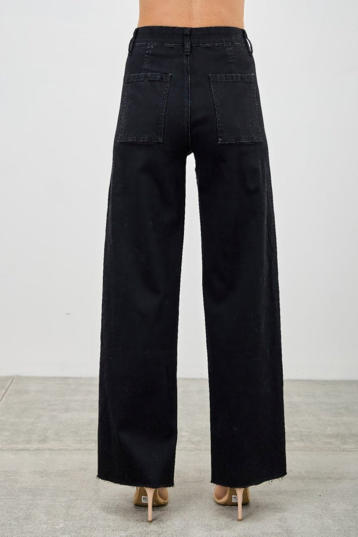 Stretch Denim Jeans – High Waist Straight - Leg Fit - Saige Denim Women&