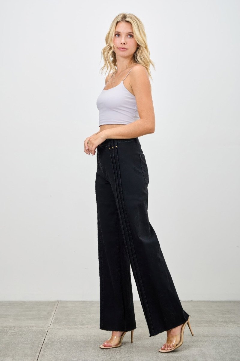 Stretch Denim Jeans – High Waist Straight - Leg Fit - Saige Denim Women&