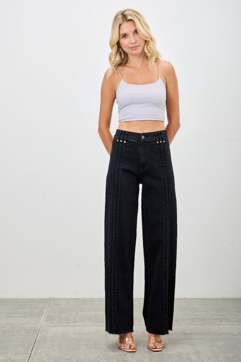 Stretch Denim Jeans – High Waist Straight - Leg Fit - Saige Denim Women&