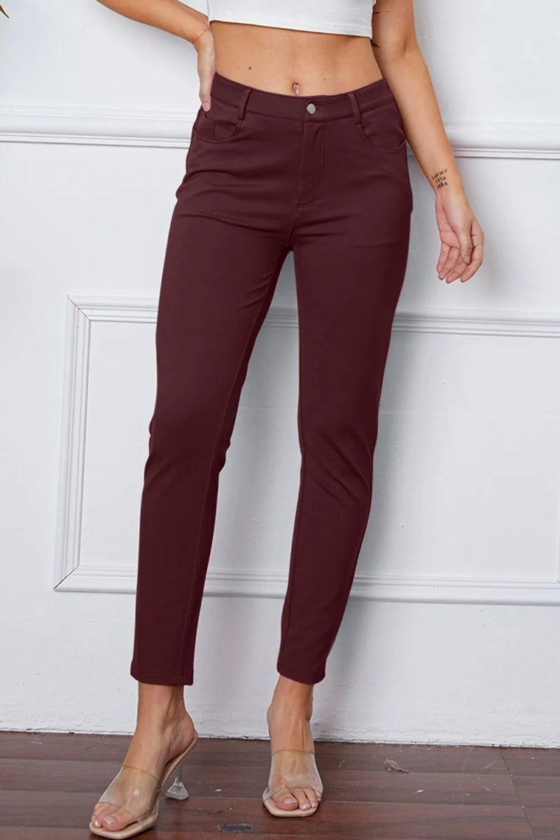 StretchyStitch Pants by Basic Bae - AMVIM