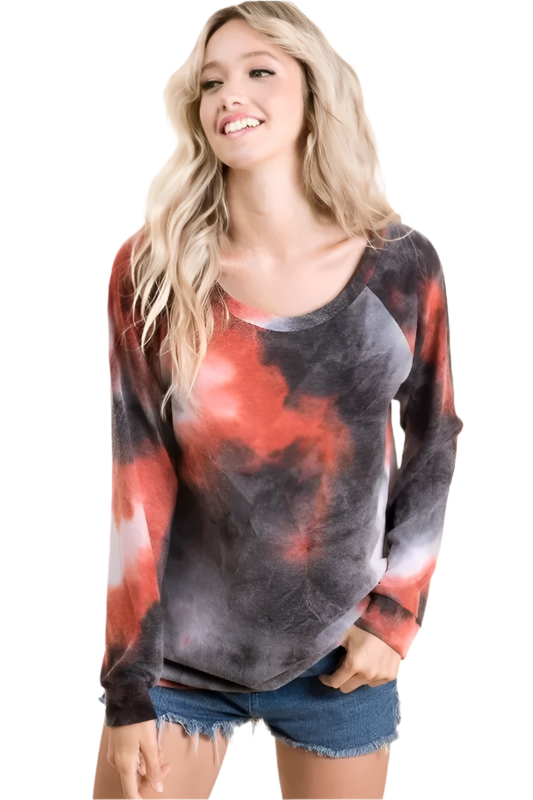Sweater Knit Oversized Pullover Top - AMVIM