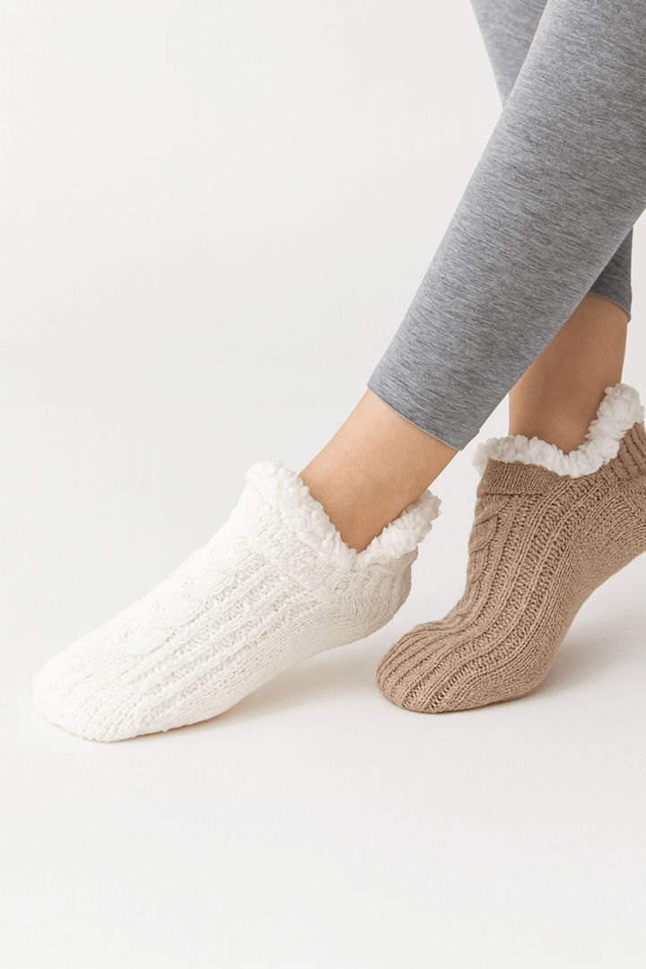 Thermal non - slip socks for home comfort and winter use - AMVIM