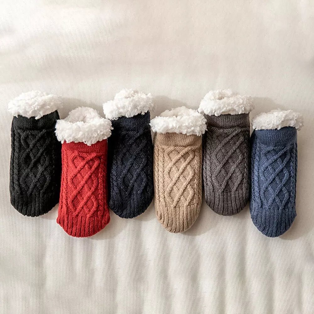 Thermal non - slip socks for home comfort and winter use - AMVIM