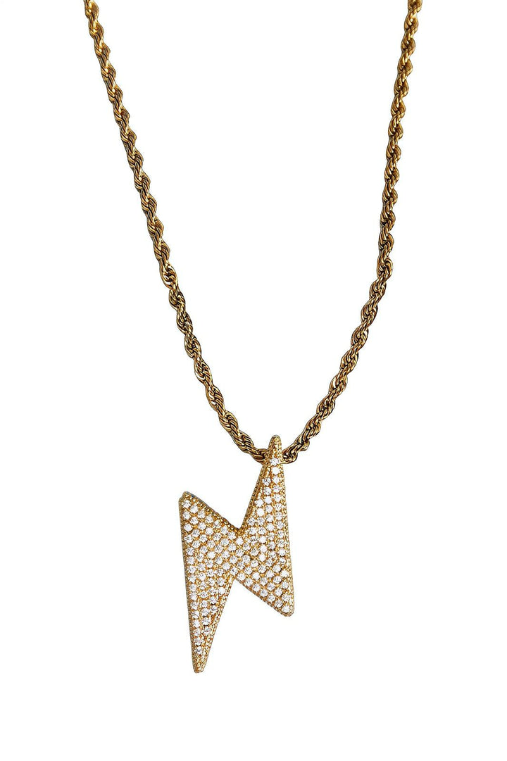 Twisted Chain Cubic Zirconia Necklace for Elegant Looks - AMVIM