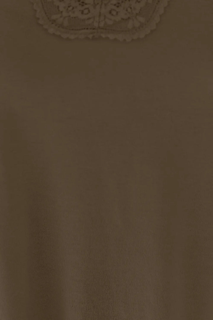V - Neck Lace Trim Tank Top For Layered Everyday Wear - AMVIM