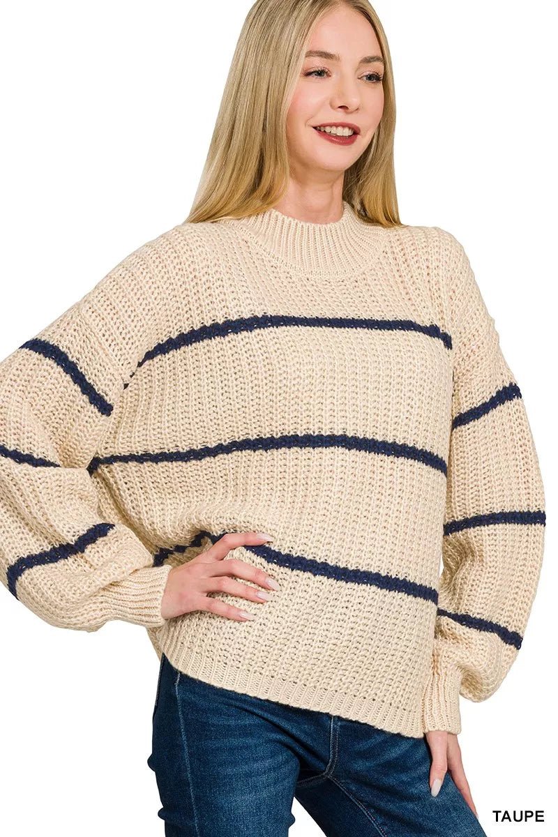 Women's Acrylic Knit Sweater – Oversized Fit - AMVIM