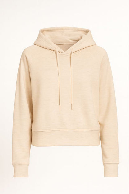 Women's Drawstring Lightweight Scuba Hoodie Jacket - AMVIM