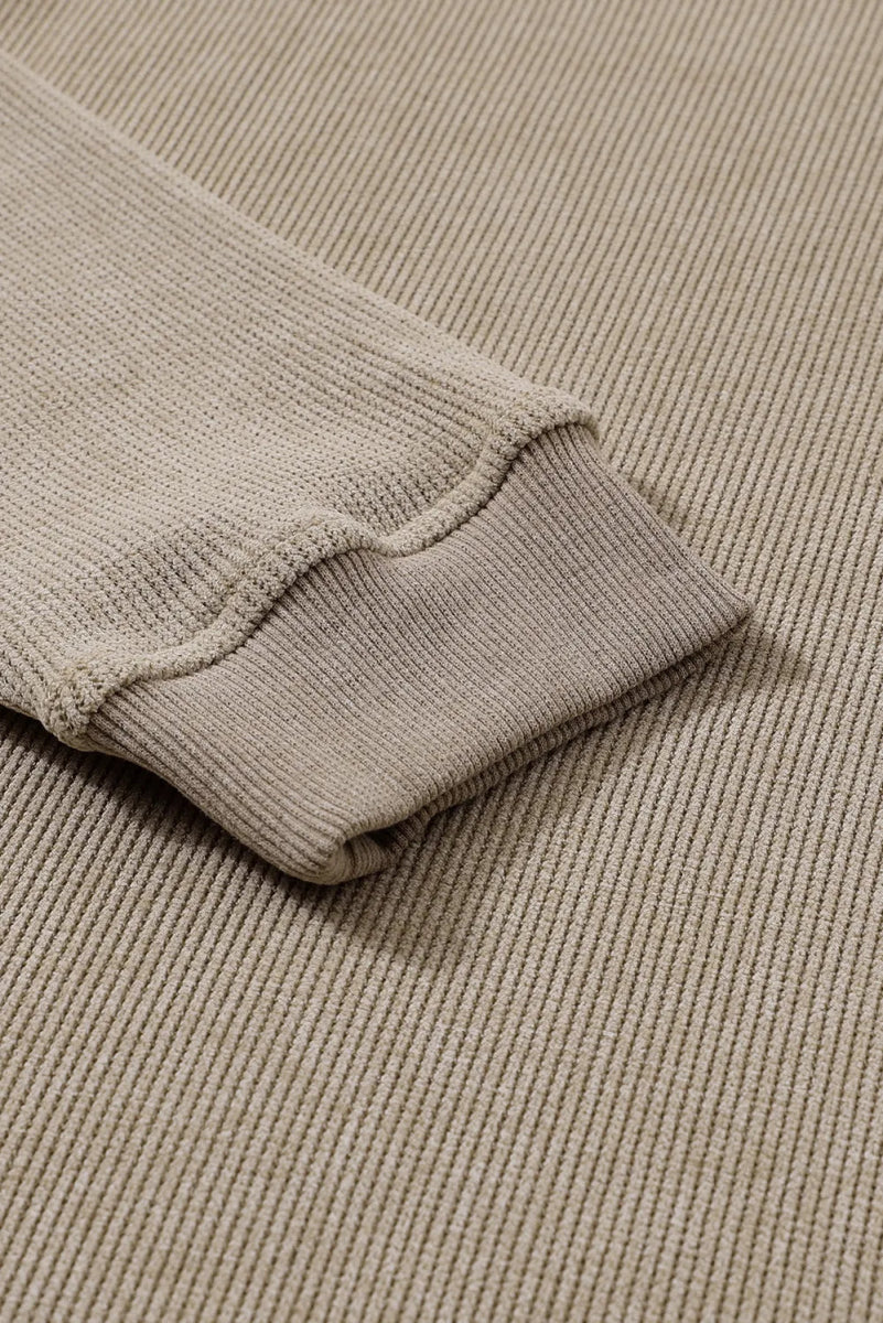 Women’s Sequin Round Neck Sweatshirt Candy Cane - AMVIM