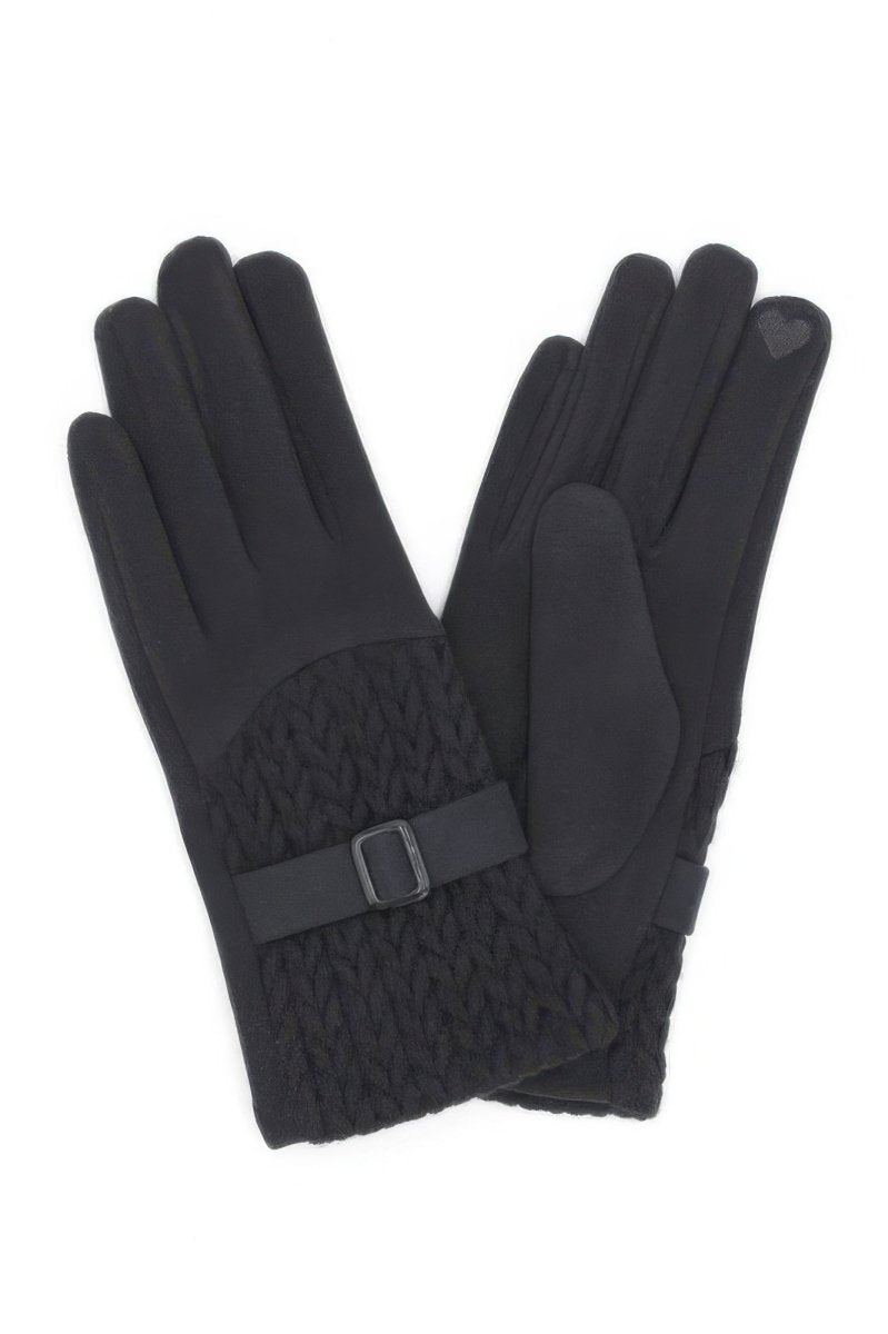 Women's Smart Touch Cable Knit Winter Gloves - AMVIM